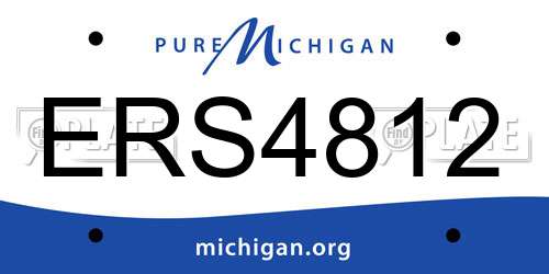 ERS4812 Michigan License Plate