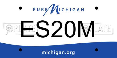 ES20M Michigan License Plate