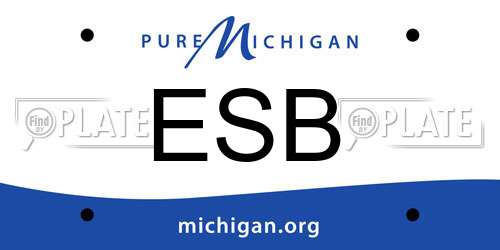 ESB Michigan License Plate