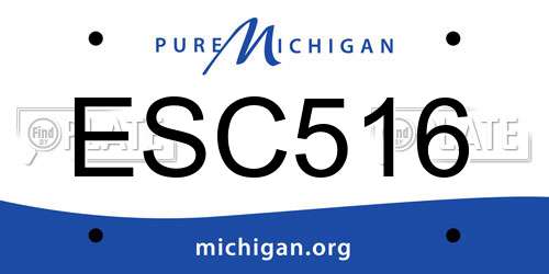 ESC516 Michigan License Plate