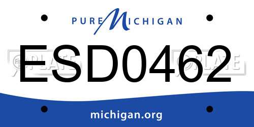 ESD0462 Michigan License Plate