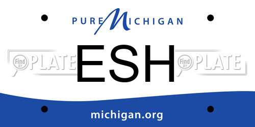ESH Michigan License Plate