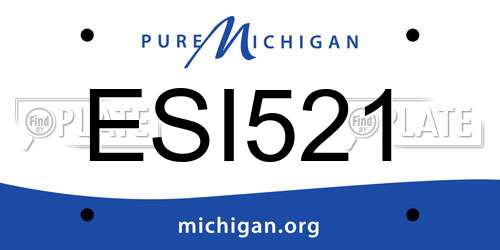 ESI521 Michigan License Plate