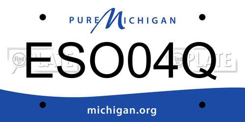 ESO04Q Michigan License Plate