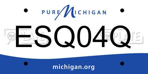 ESQ04Q Michigan License Plate
