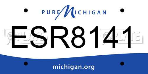 ESR8141 Michigan License Plate
