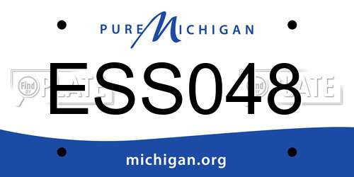 ESS048 Michigan License Plate