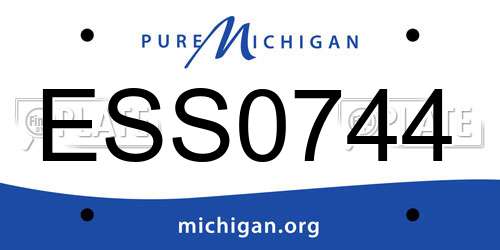 ESS0744 Michigan License Plate