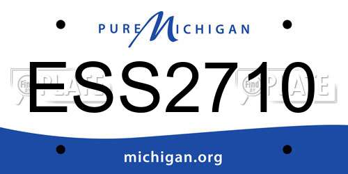 ESS2710 Michigan License Plate