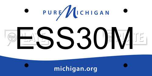 ESS30M Michigan License Plate