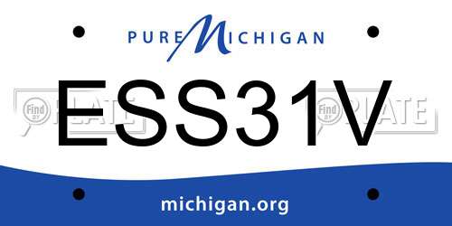 ESS31V Michigan License Plate