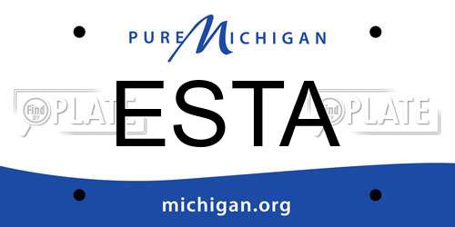 ESTA Michigan License Plate
