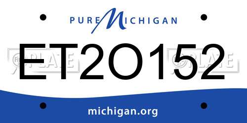 ET2O152 Michigan License Plate