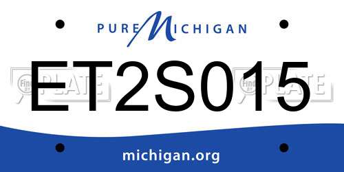 ET2S015 Michigan License Plate
