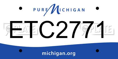 ETC2771 Michigan License Plate