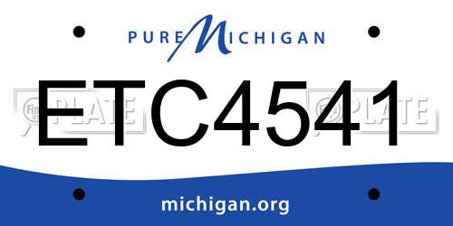 ETC4541 Michigan License Plate