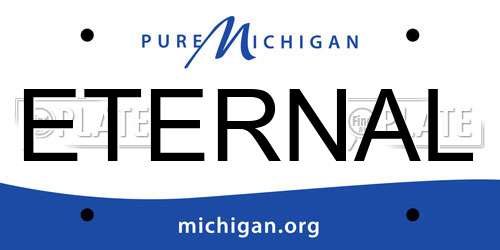 ETERNAL Michigan License Plate