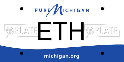 ETH Michigan License Plate