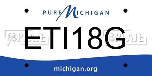 ETI18G Michigan License Plate