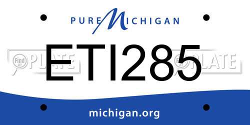 ETI285 Michigan License Plate