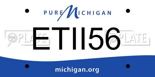 ETII56 Michigan License Plate