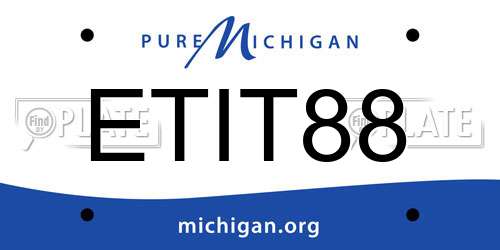 ETIT88 Michigan License Plate