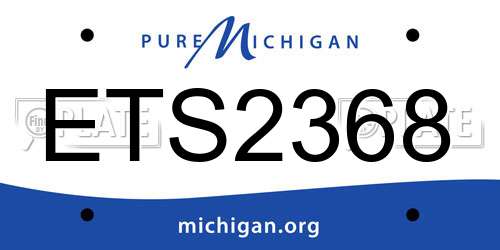 ETS2368 Michigan License Plate