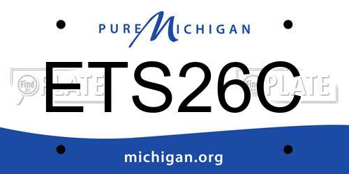 ETS26C Michigan License Plate