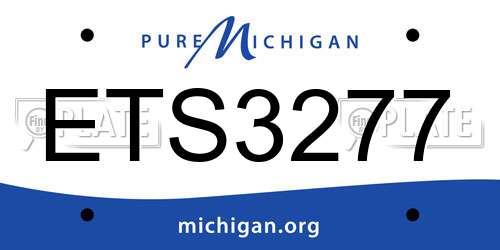 ETS3277 Michigan License Plate