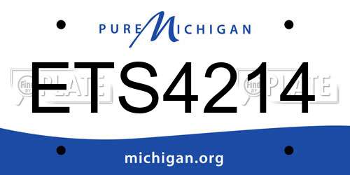 ETS4214 Michigan License Plate