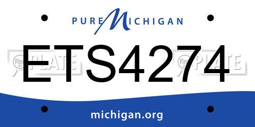 ETS4274 Michigan License Plate