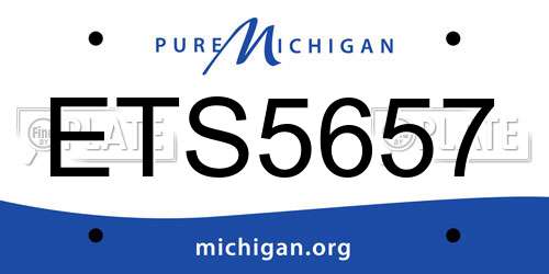 ETS5657 Michigan License Plate