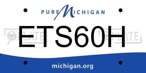 ETS60H Michigan License Plate