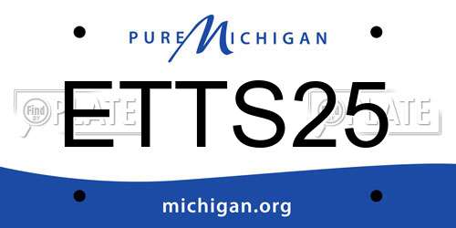 ETTS25 Michigan License Plate