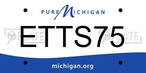 ETTS75 Michigan License Plate