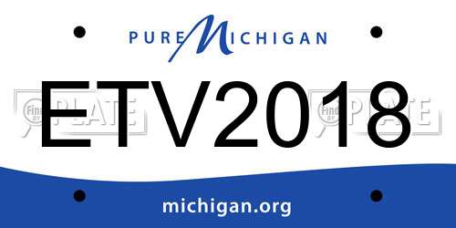 ETV2018 Michigan License Plate