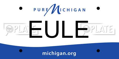 EULE Michigan License Plate