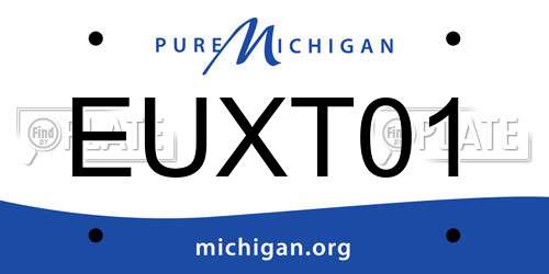 EUXT01 Michigan License Plate