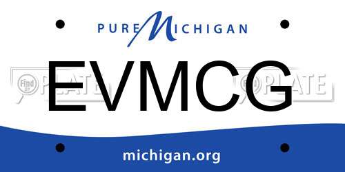 EVMCG Michigan License Plate
