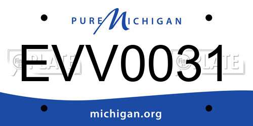 EVV0031 Michigan License Plate