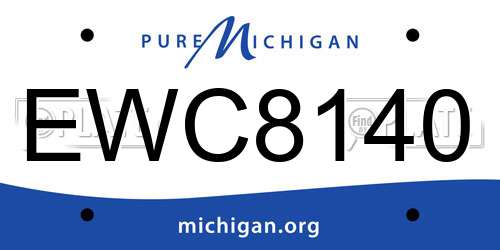 EWC8140 Michigan License Plate