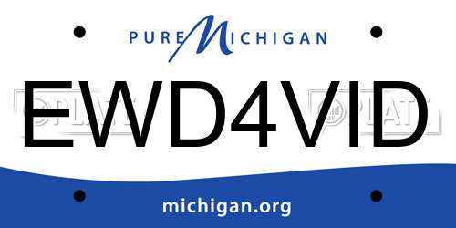 EWD4VID Michigan License Plate