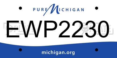EWP2230 Michigan License Plate