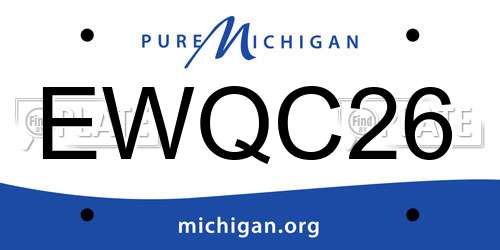 EWQC26 Michigan License Plate