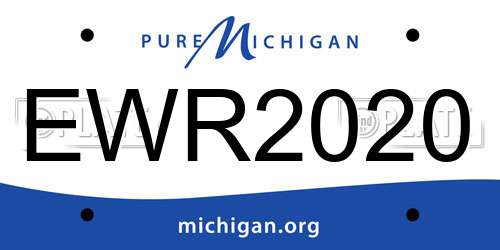 EWR2020 Michigan License Plate