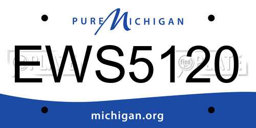 EWS5120 Michigan License Plate