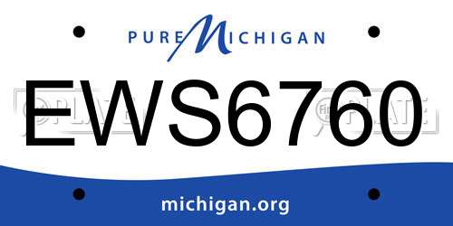 EWS6760 Michigan License Plate