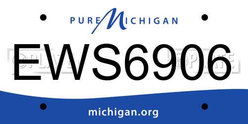 EWS6906 Michigan License Plate