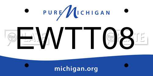 EWTT08 Michigan License Plate