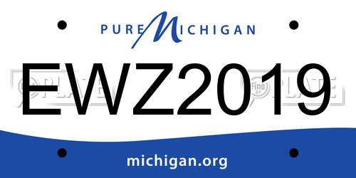 EWZ2019 Michigan License Plate